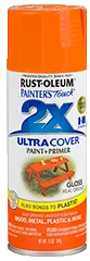 RUSTOLEUM(USA) 249095 2XPainters Touch,Spray (Paint +Primer),GLOSS REAL ORANGE